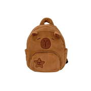 Mochila De Felpa Capibara Con Bolsillo 25x22cm Carpincho