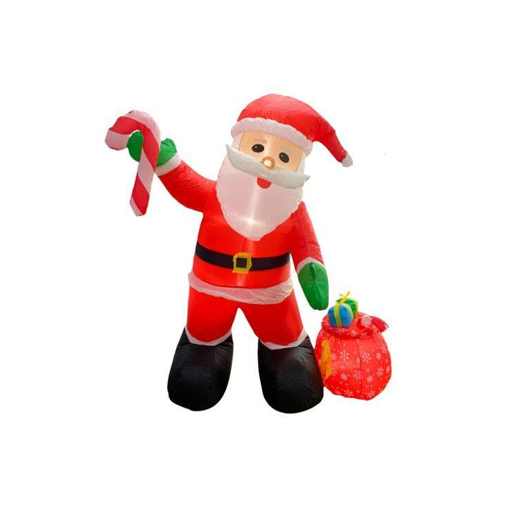 Papá Noel Inflable Eléctrico Con Luz 180cm.