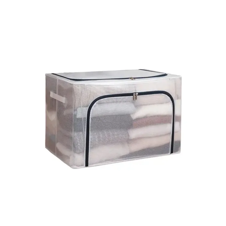 Caja Organizadora Con Cierres Y Asas 50x40x31cm
