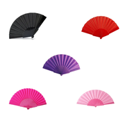 Abanico De Tela Liso Colores Casamiento Fiesta Cumpleaños
