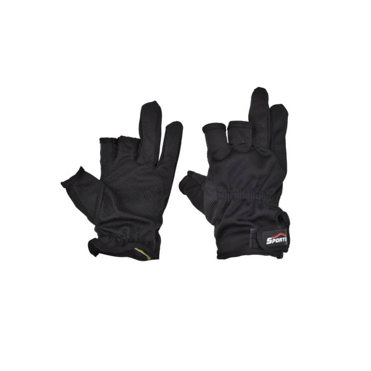 Guantes De Dos Dedos Para Pesca Negros