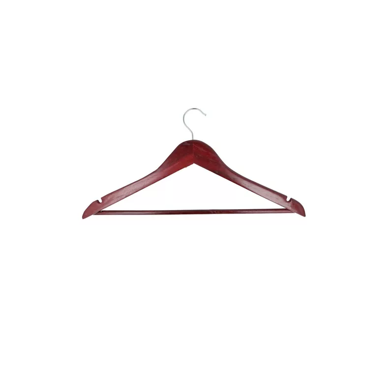 Set 6 Perchas De Madera Super Resistentes Alta Calidad