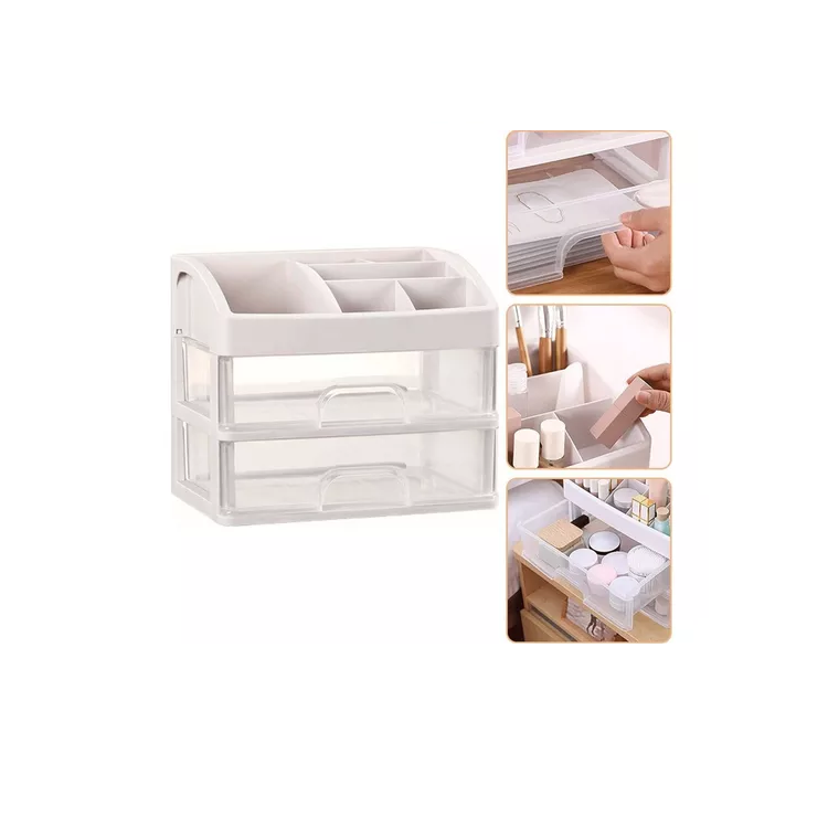 Organizador Cosmeticos Maquillaje Con Cajones 33x29x23cm