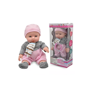 Muñeco bebé con sonido 30cm rosa