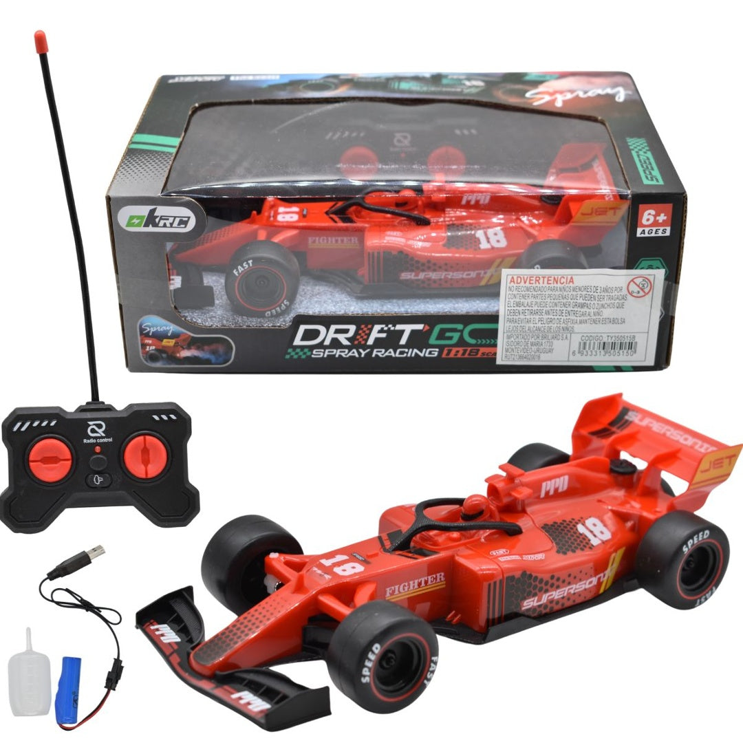 Auto De Carrera A Control Remoto 24x9cm