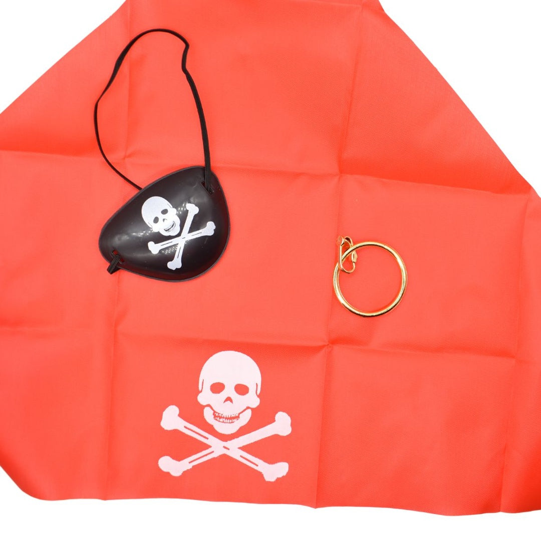 Set de pirata 3pcs pañuelo parche y caravana