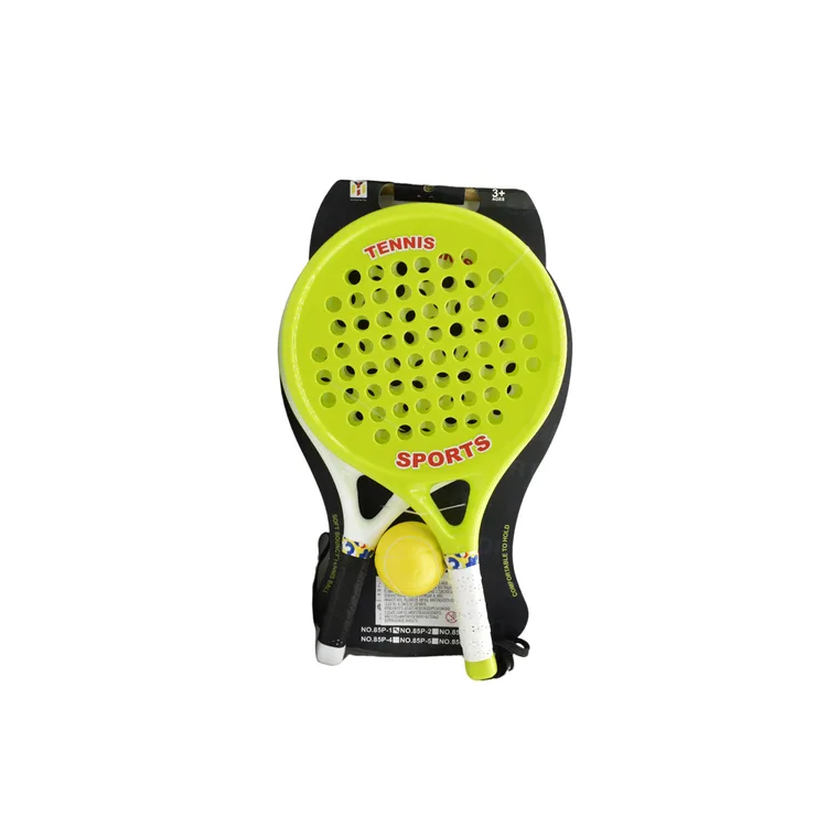 Set De Raquetas De Tenis Con Mango De Goma Y Pelota 40x22cm