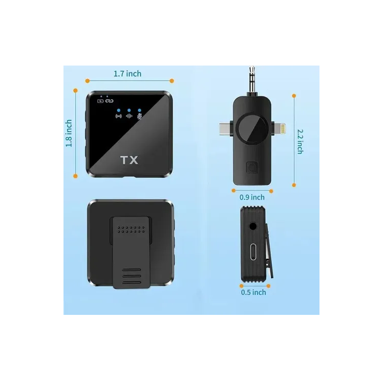 Microfono Solapero Inalambrico Celular iPhone Android Jack
