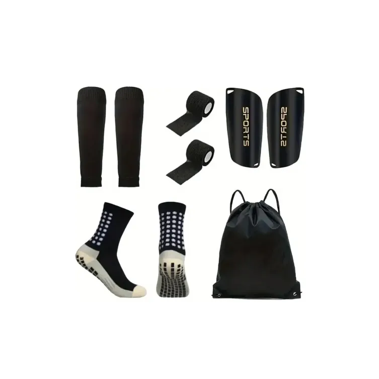 Set De Fútbol 5 Piezas Correa Espinillera Medias Accesorios