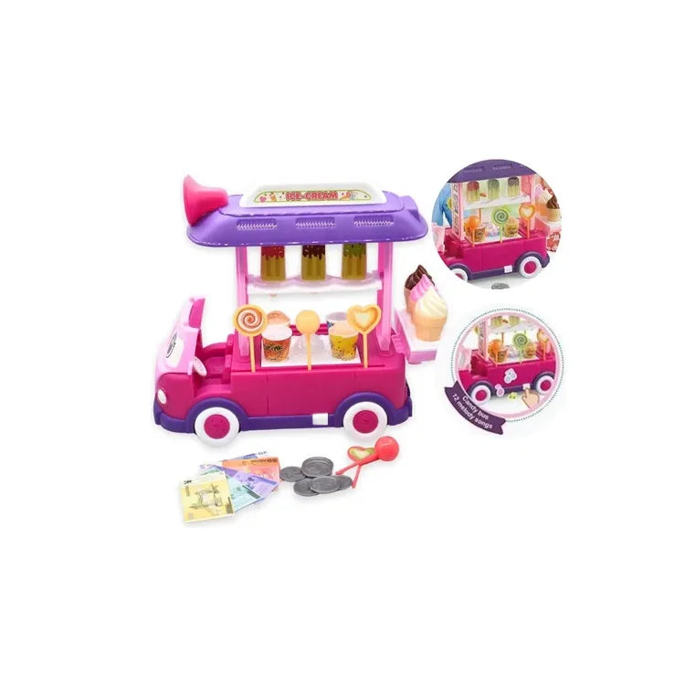Juguete Combi Carrito De Helados 2 En 1 Con Luz Y Sonido