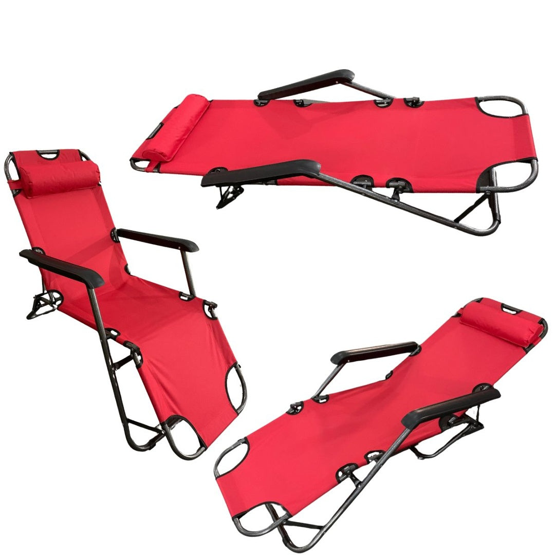 Silla reposera plegable para playa