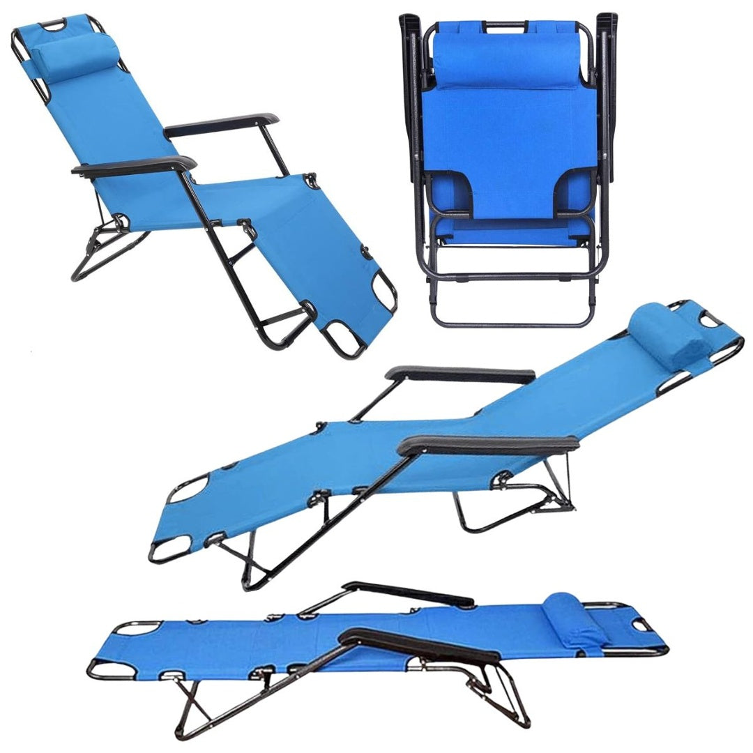 Silla Reposera Plegable Playa Camping Terraza Piscina