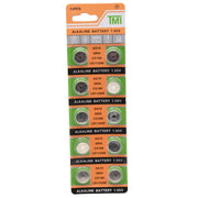 Pilas Alcalinas De Botón Baterías Ag10 1.55v Pack X10