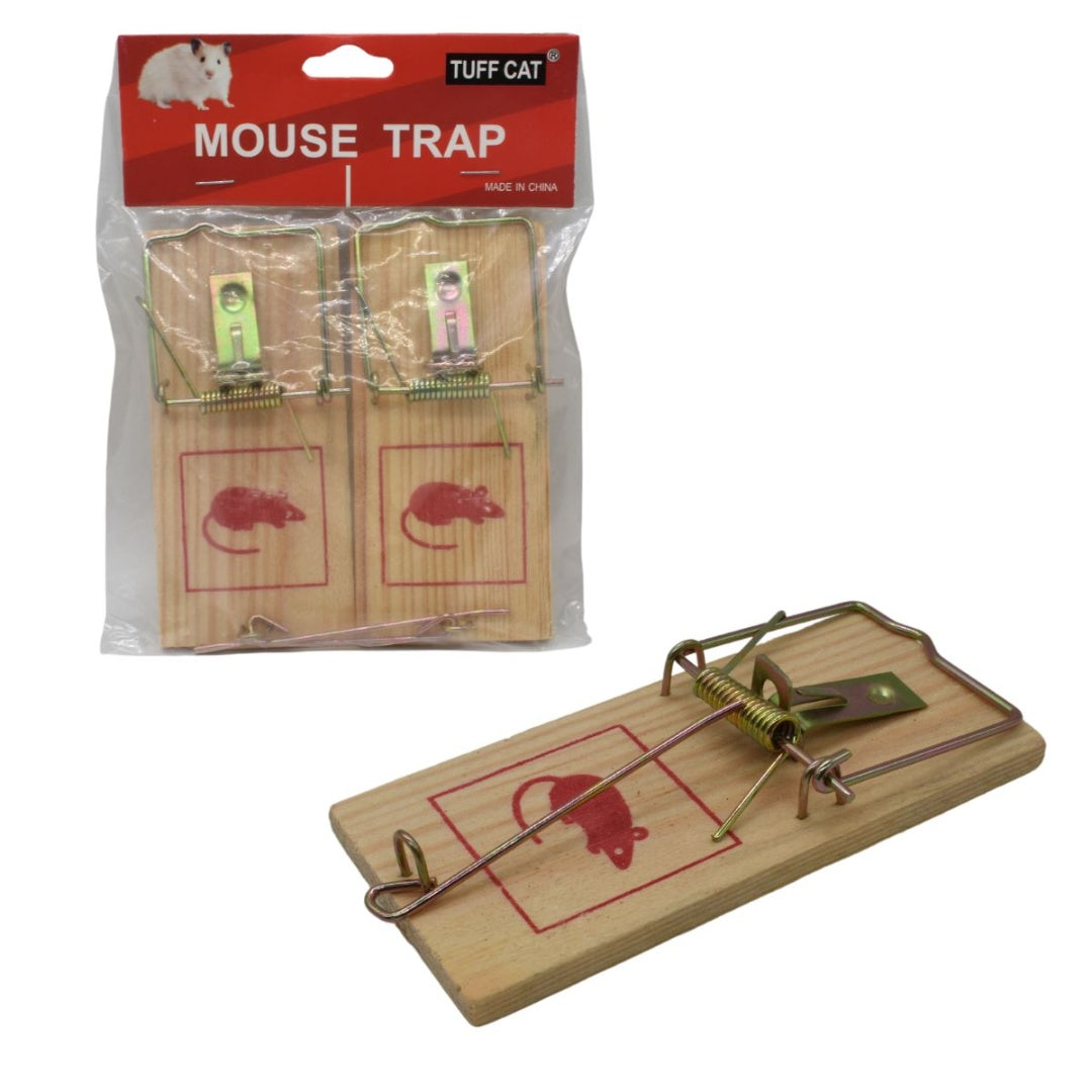 Trampa Madera Rata Ratones Roedores X 2 Unidades