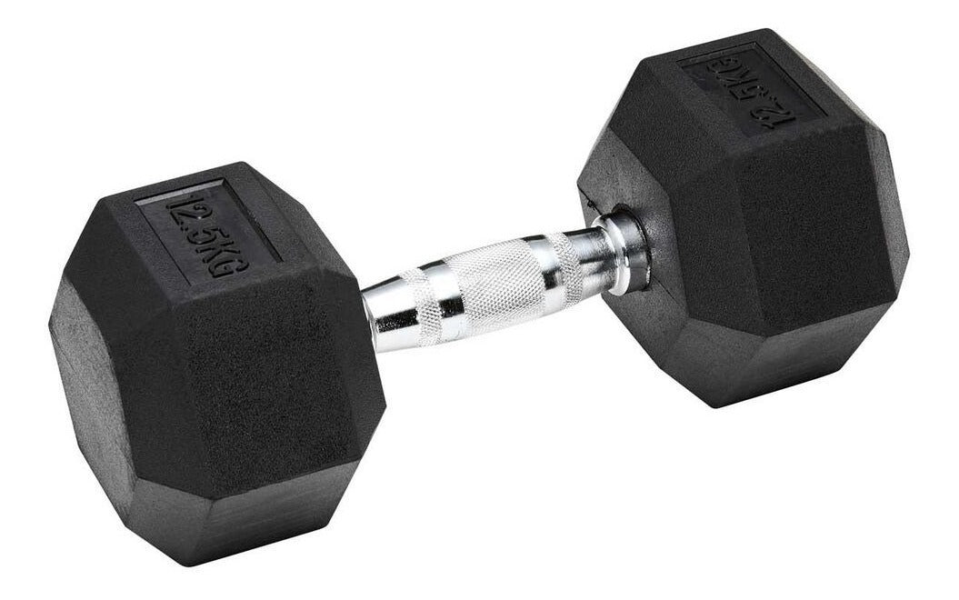 Mancuerna Hexagonal Fija 12,5kg-pesa Pesas-dumbell X 1 Pieza