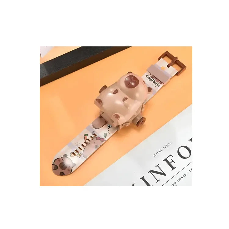 Reloj Proyector Infantil Capibara Carpincho Viral Capybara