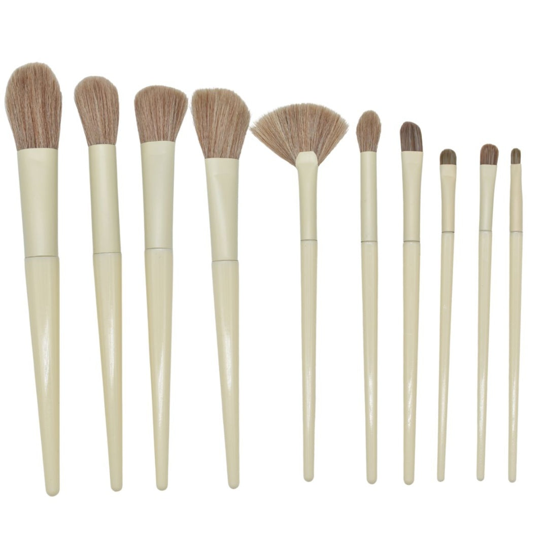 Set De Brochas De Maquillaje 10pcs