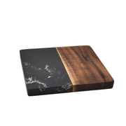 Posavasos Combinado De Madera Y Mármol 10x10cm