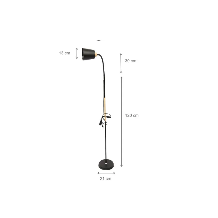 Lámpara De Pie Moderna Nórdica Con Brazo Flexible