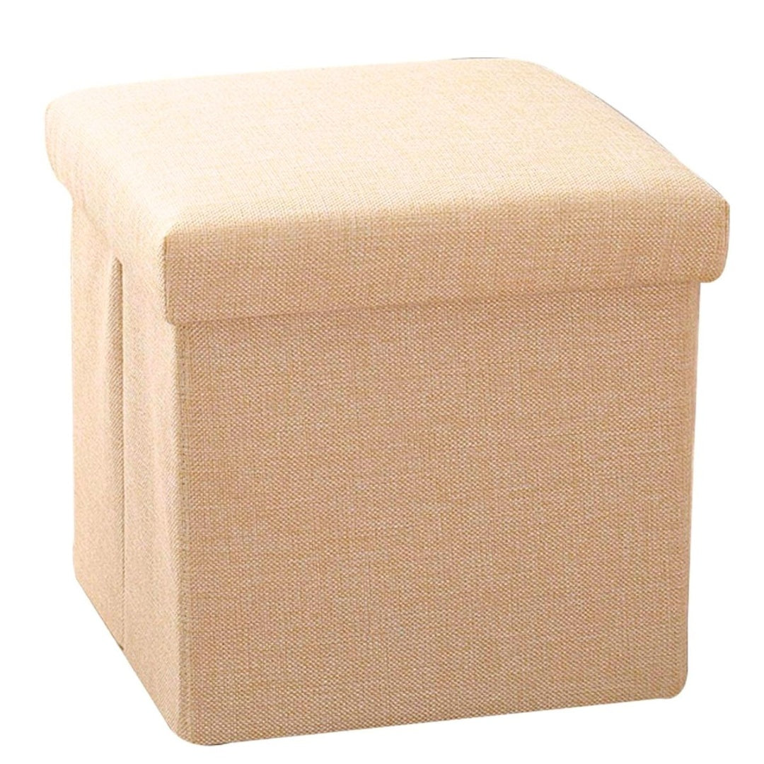 Banco Puff Baul Plegable Cuadrado 38x38x38cm