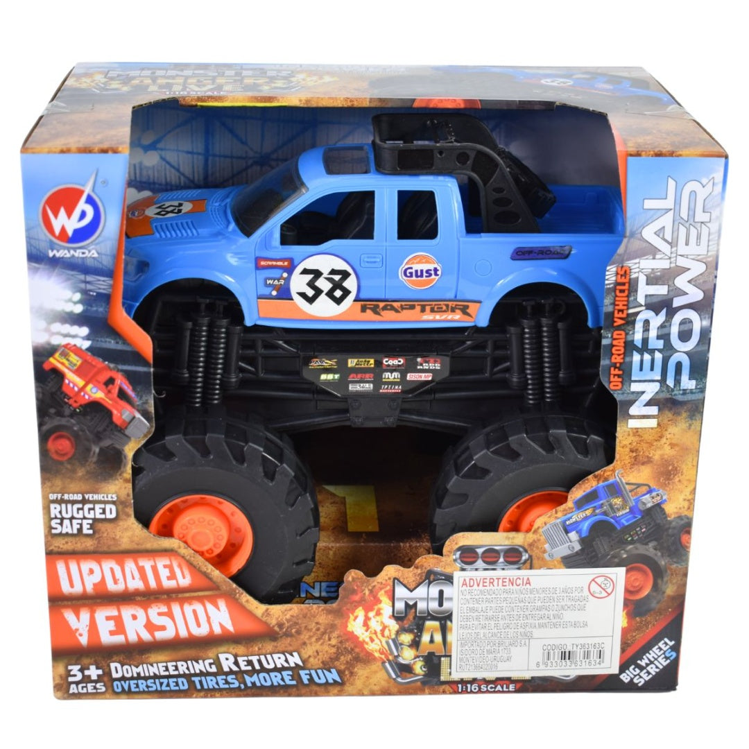 Camioneta A Fricción 4x4 Todoterreno Juguete Monster Truck