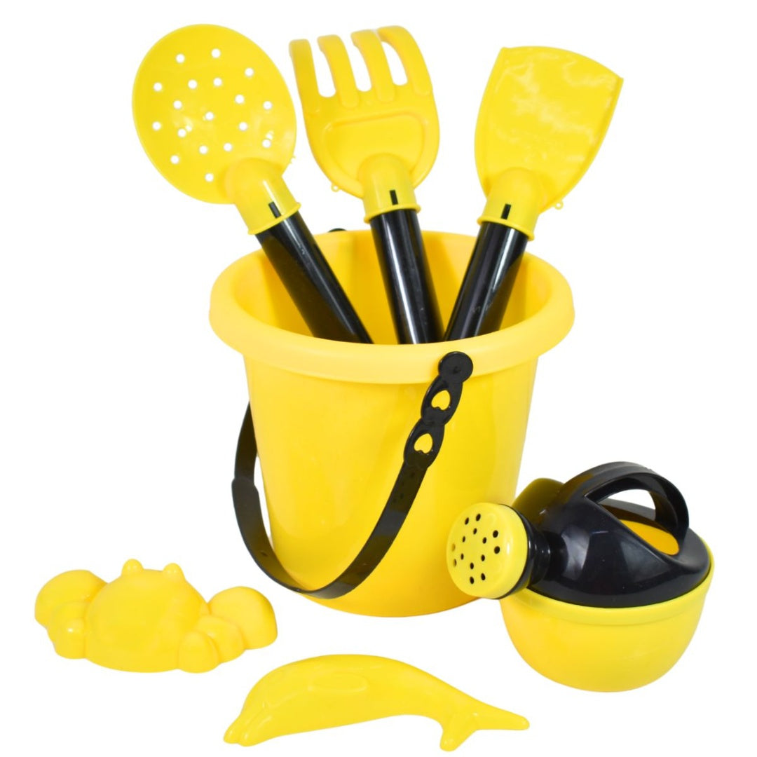 Kit De Playa - Juguetes Playeros Balde Con Accesorios 7pcs