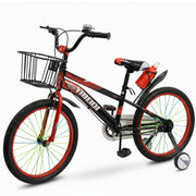 Bicicleta Rodado 20 Roja Con Canasto