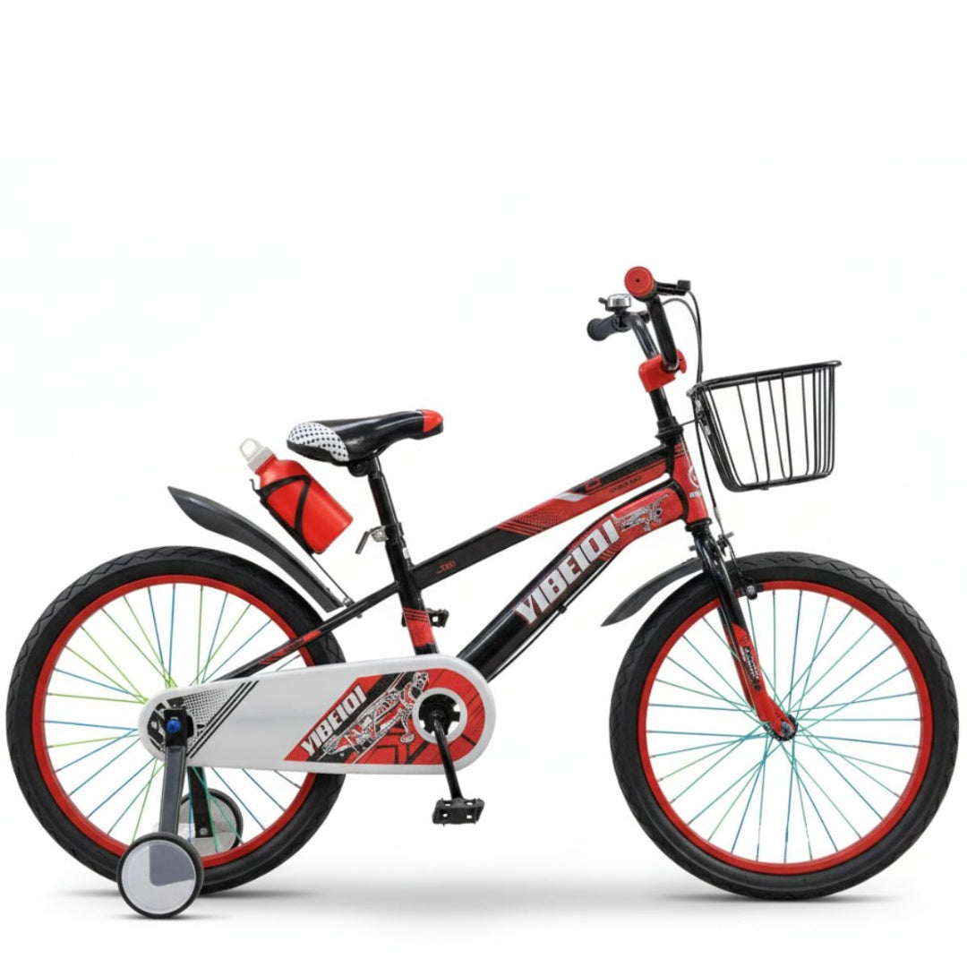 Bicicleta Rodado 20 Roja Con Canasto