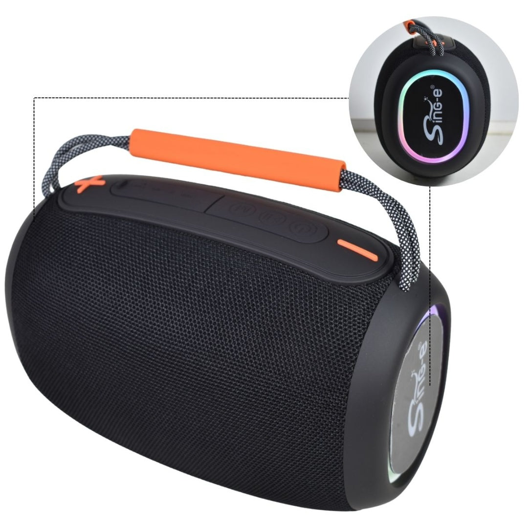 Parlante Inalambrico Bluetooth Con Led Rgb Con Micrófono