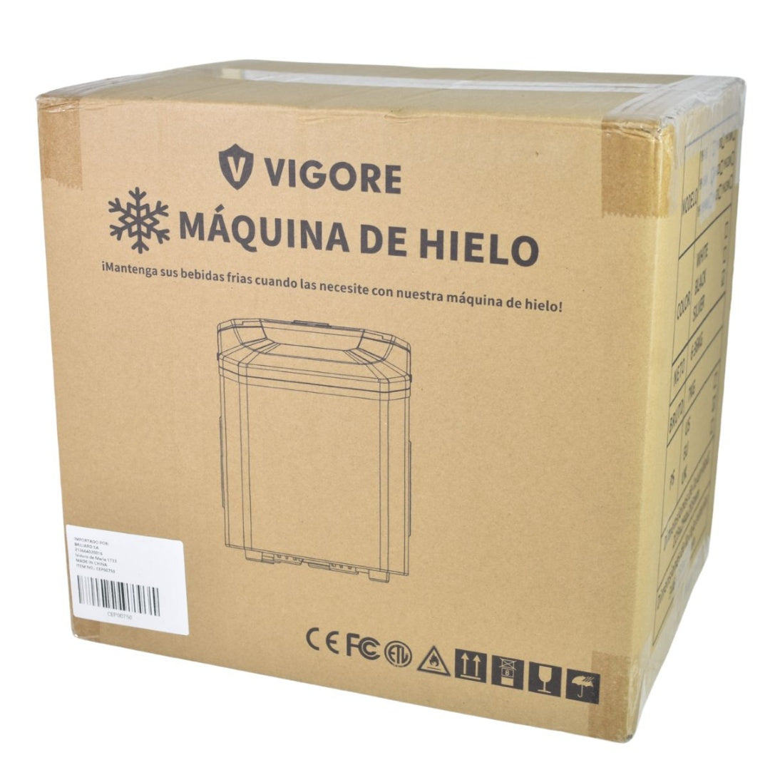 Máquina Hielera Eléctrica Vigore Gris