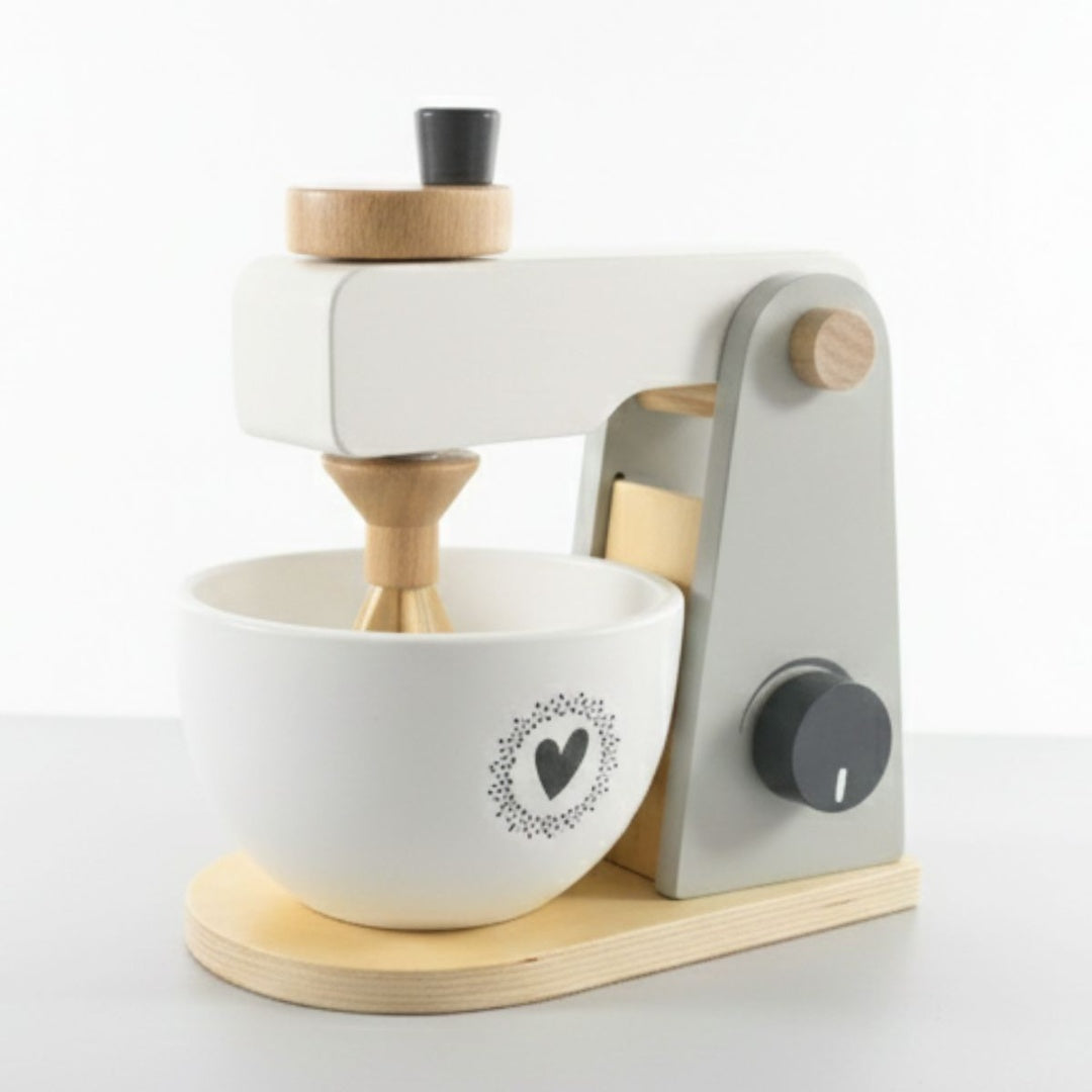 Batidora De Juguete De Madera 20x21x11cm Infantil En Caja