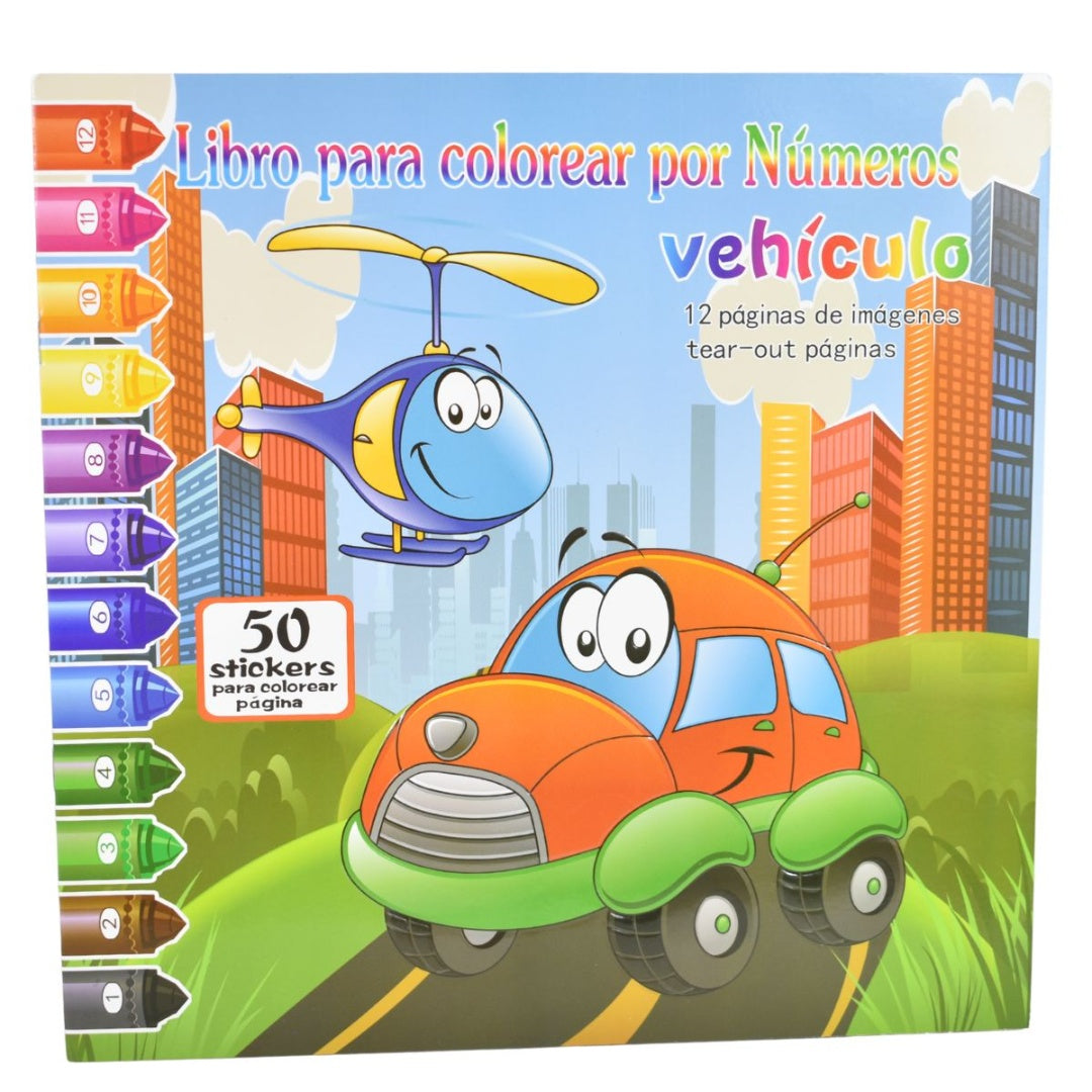 Libro Para Colorear Dinosaurios Y Animales Guia De Numeros