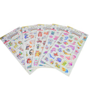 Stickers 3d Autoadhesivos De Letras Numero Animales 28x15cm