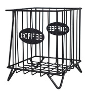 Canasto De Metal Porta Cápsulas De Café 17x13x13cms