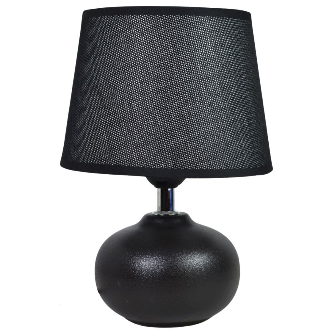 Lámpara De Cerámica Negra 26cm