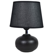 Lámpara De Cerámica Negra 26cm