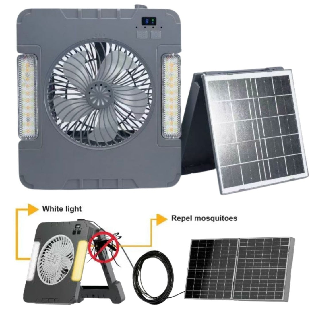 Ventilador Con Panel Solar Excelente Calidad