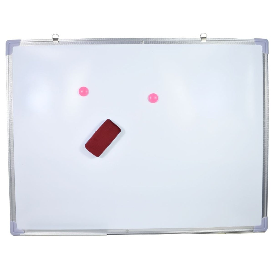 Pizarra Blanca Con Borrador E Imanes 60x80cm