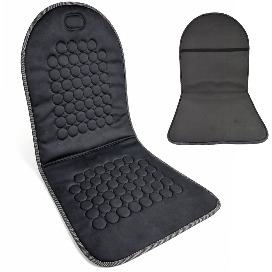 Cubre Asiento Individual Tela Acolchada Color Negro