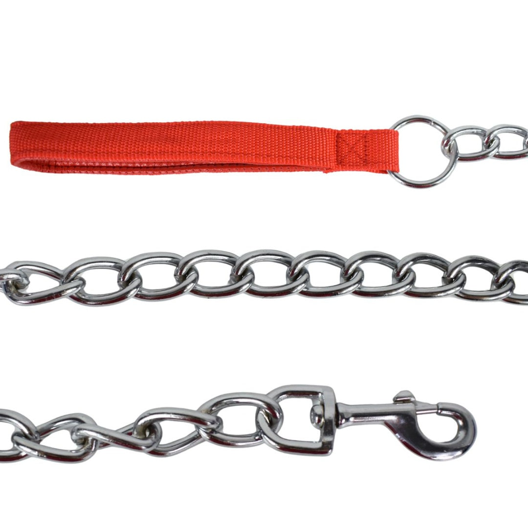 Cadena Con Correa Para Mascotas 6mm X 120cm Metal