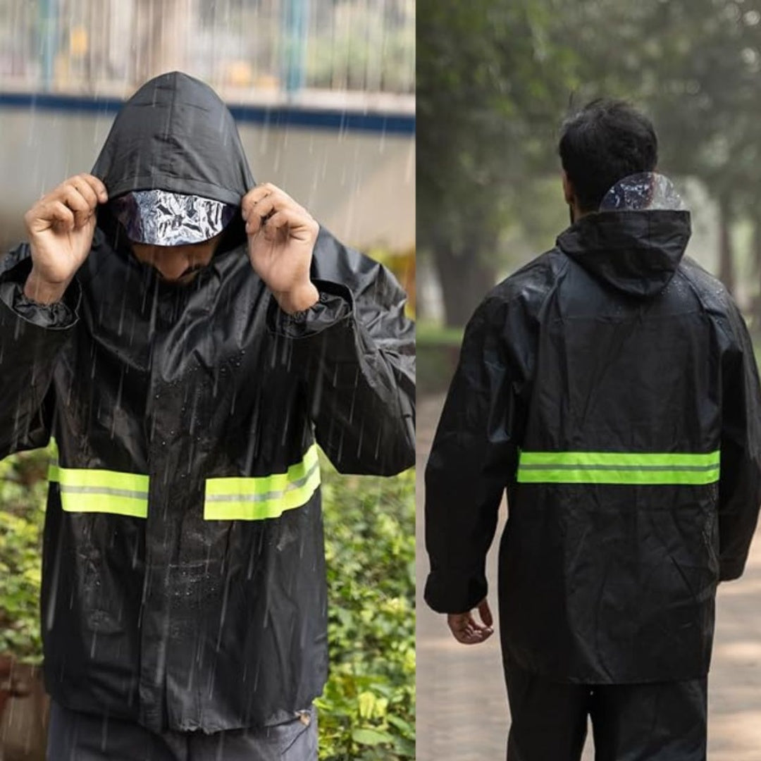 Equipo De Lluvia Con Tiras Reflectivas Talle Xl Xxl Xxxl