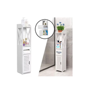 Mueble Organizador 80x15 Cm Estantes Espacios Reducidos Baño Color Blanco