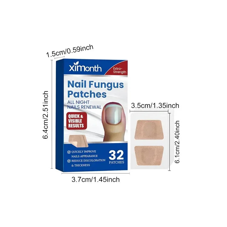 Parches Para Cuidado De Uñas Hongos X 32 Unidades Manicura