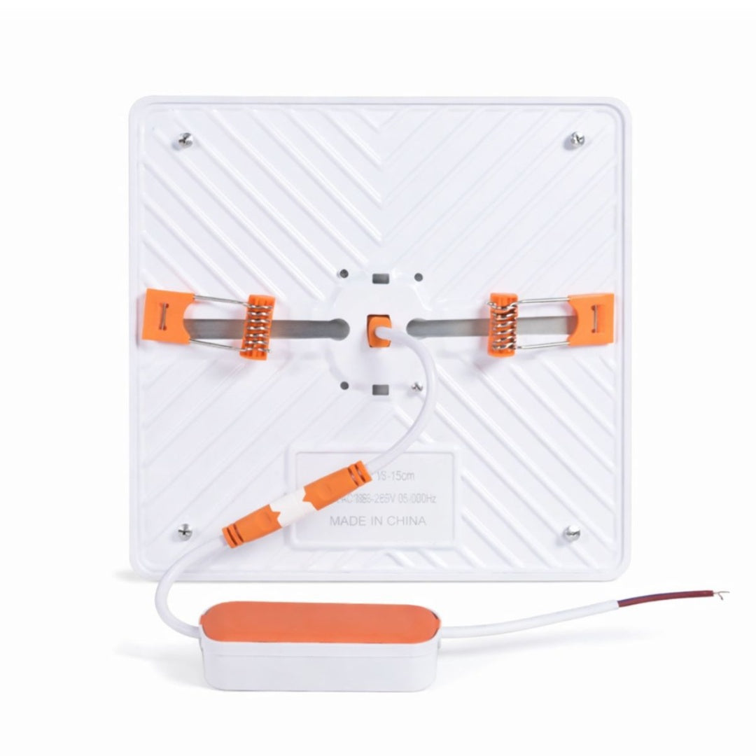 Plafon Luz Led Cuadrado Empotrable 22cm 36w Luz Cálida/frio
