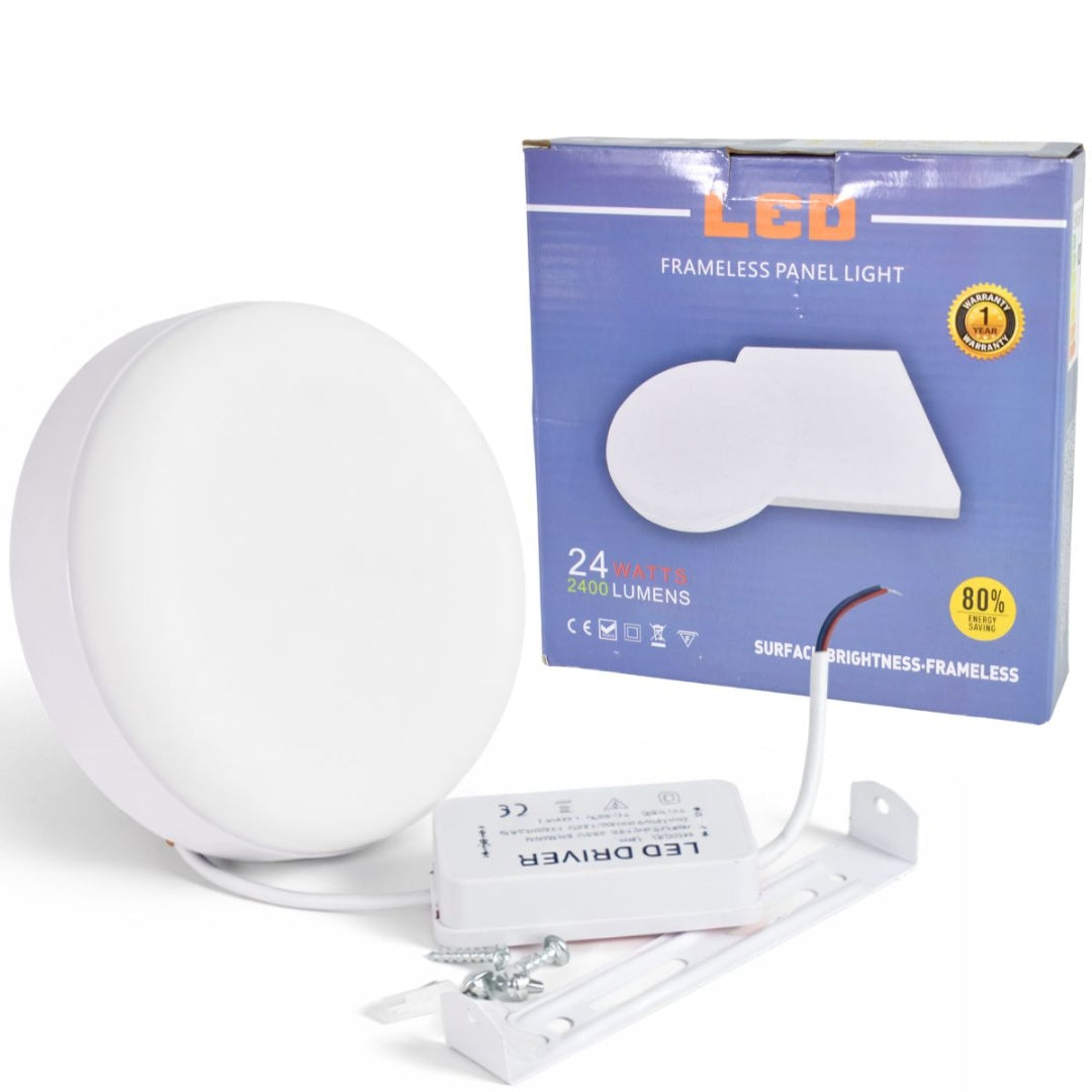 Plafon Luz Led Redondo De Superficie 17cm 24w Luz Fría/calid