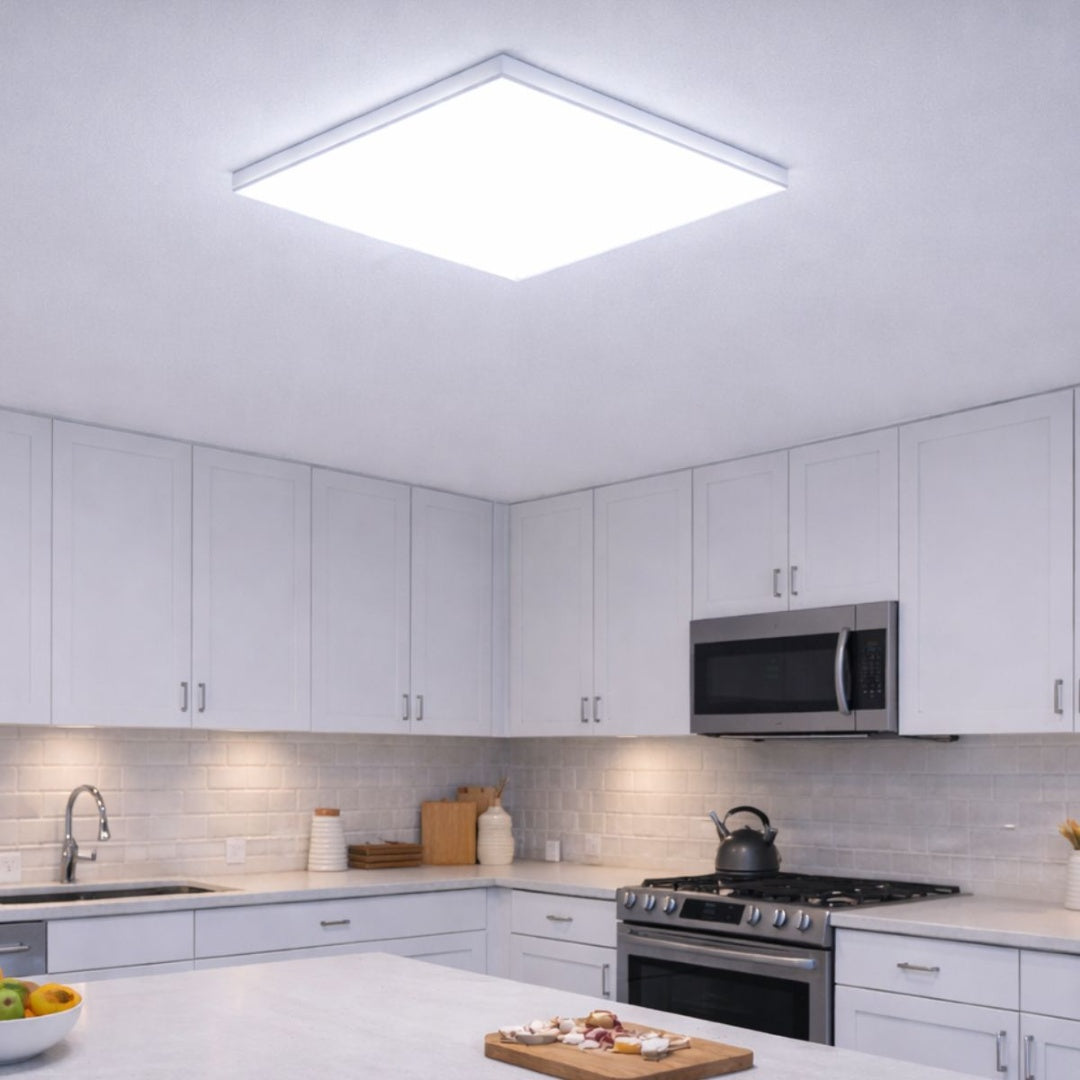 Panel Luz Led Cuadrado De Superficie 22cm 36w Luz Fria