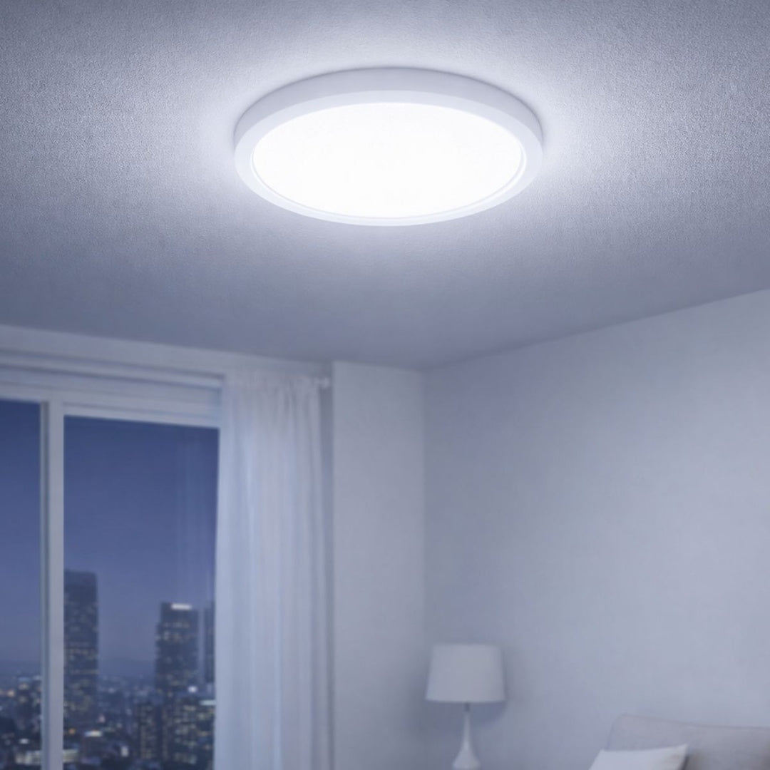 Plafon Luz Led Vigore De Superficie 22cm 15w Luz Fría
