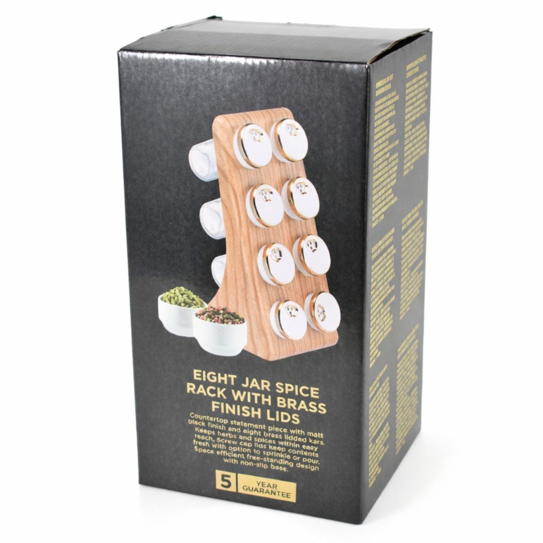 Condimenteros X8 Unidades Con Soporte Negro