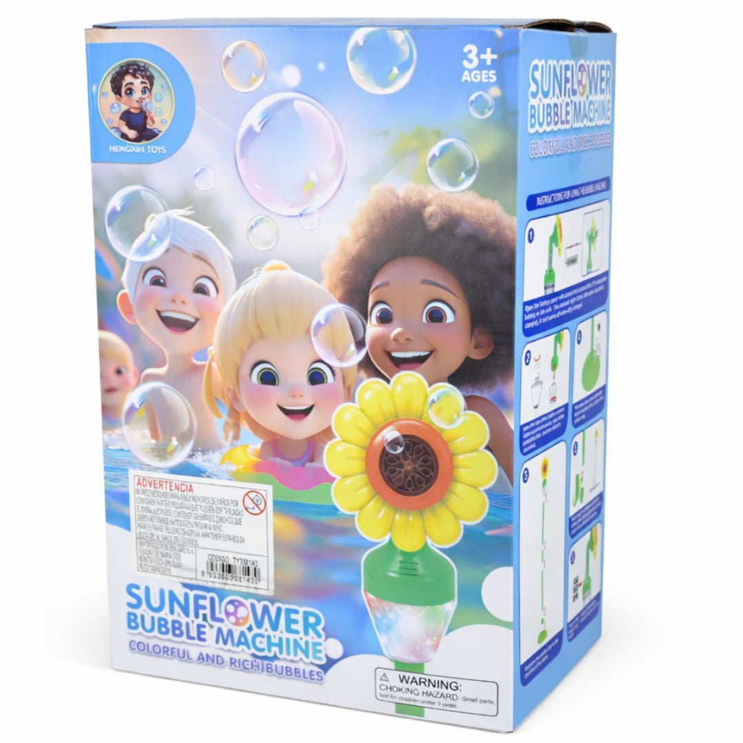Burbujeto Flor Recargable Con Luces Y Sonido Único