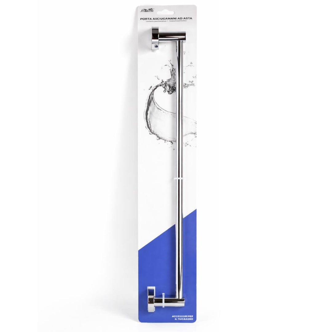 Toallero Barra Plateado Para Baño 60cm